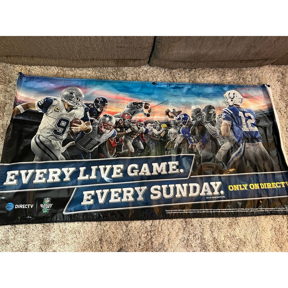 2016 DIRECTV NFL Sunday Ticket 6'x3' Vinyl Banner - Tony Romo
